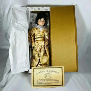 The Heritage Signature Collection Mitsuko 17” Porcelain Doll Japanese